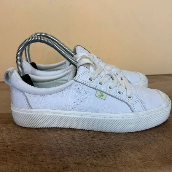 Cariuma White Premium Leather OCA Low Sneakers Shoes Womens size 7 - Picture 3 of 7